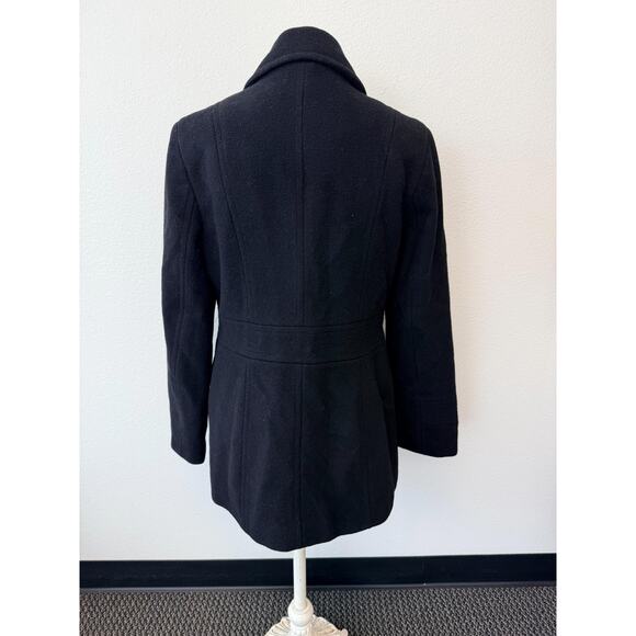 Calvin Klein Coat Women's Size 6 Black Button-Up Long Sleeve Tailored Fit - Picture 5 of 7